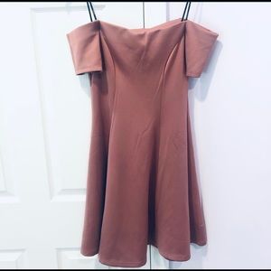 Flirty mauve dress